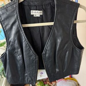 Bebe San Francisco leather vest Medium